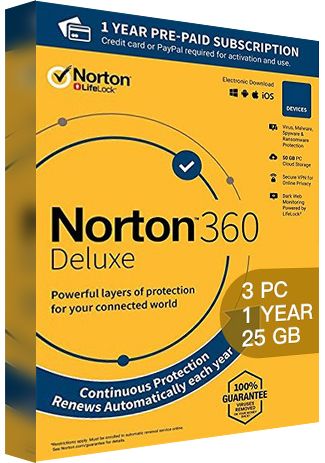 Norton 360 Deluxe Digital Download Email delivery