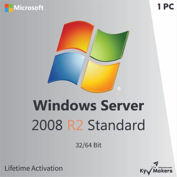 Microsoft Windows Server 2008 R2 Standard Product Key - Lifetime Activation for 1 PC