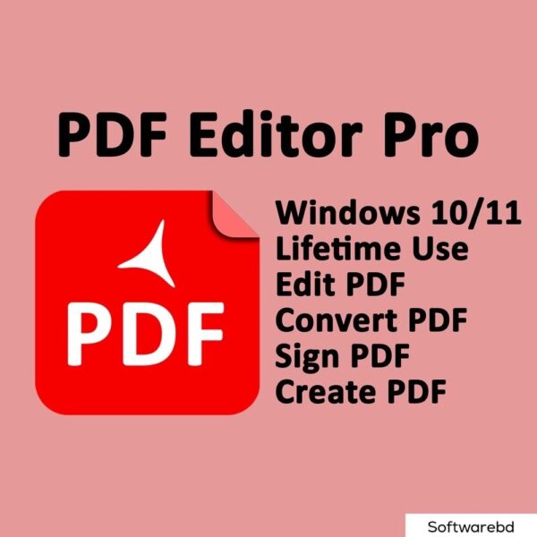 PDF Editor Pro Software Editing -Create - Convert - Edit - Text and Unlock PDF LIFETIME ACTIVATION